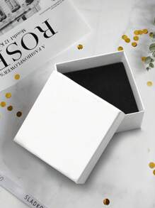 1 件装 S925 纯银简约镶嵌戒指时尚女士戒指 S925 纯银细戒指拇指戒指精美珠宝礼物