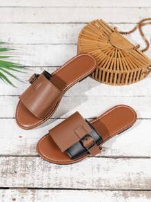 Damen Sommer Neue Bindekopf Flache Sandalen Göttin Romantischer Stil Runder Zehenbereich Komfortable Sandalen