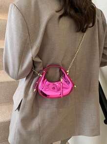 Chic Shoulder Bag For Women, Fashionable Crescent Design, Suitable For Shopping, Parties, Summer - Multicolor - View 22