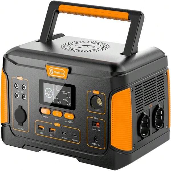 Tragbares Kraftwerk 932,4 Wh/252000 mAh Solargenerator 1000 W (2000 W Spitzenleistung) mit 60 W Typ C, 15 W Schnellladungsfunktion Stromgenerator für Outdoor, Reisen und Camping