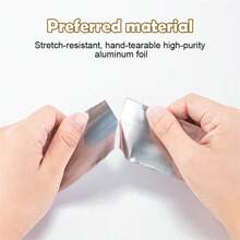 Cinta de aluminio, adhesivo resistente al agua y al aceite para cubierta de cocina, fregadero, estufa, resistente al calor - Plateado - Ver 9