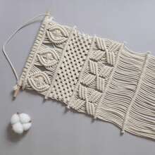 白色编织绳 4-6 毫米 - 用于挂毯、装订和装饰项目的 DIY 工艺绳，手工粗细线，复活节丝带，393.7 英寸卷