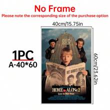 1/6Pcs Home Alone - Movie Posters Wall Arts - 90's Movie Posters - Canvas Wall Decorate - Home Alone Movie Poster For Living Room Bedroom Decor Gifts Birthday Graduation