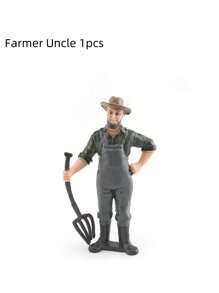 仿真家禽动物模型套装农场茅草屋动物角色趣味场景摆件适合客厅动手思考儿童玩耍