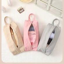 1pc Cationic Drawer Style Storage Box, Large & Small Size, Thick With Lid, Foldable Storage Container For Clothes Closet, Multi-Size Available - Light Grey - View 15