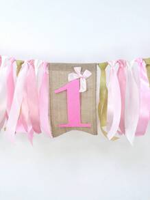 1st Birthday High Chair Banner - Cow Rodeo For Party Fabric Decor,Cake Smash Shower Backdrop Garland For Photo Props