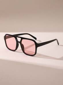 1/2/3 件方形时尚女士眼镜，时尚设计适合户外、海滩度假，让您成为夏季街头的焦点，适合夏季海滩度假、户外、旅行 - 彩色 - 查看 5