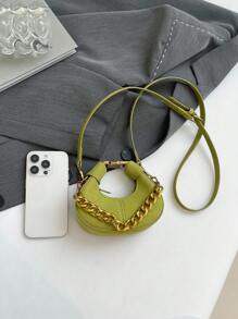 Bolso de mano pequeño y de moda, estilo minimalista y elegante, nuevo bolso de tela para mujeres, bolso casual de unicolor