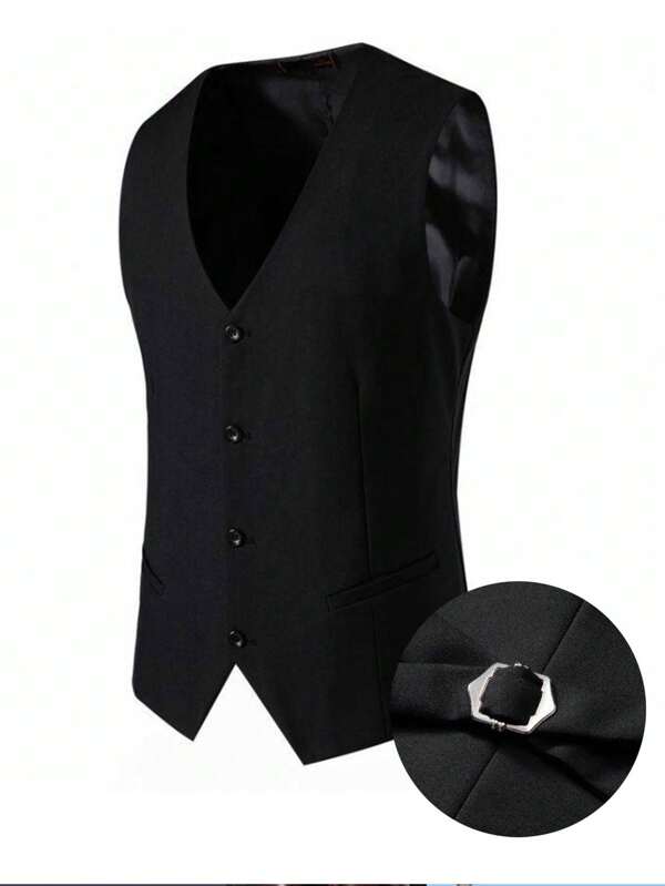 Men's Business Suit Vest, Casual Commute Professional Vest