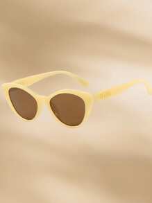 1 pieza Gafas de moda versátiles y cómodas con marco delgado de estilo vintage de alta gama