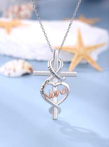 Elegant S925 Sterling Silver Cross Necklace For Women - Perfect For Everyday Wear & Special Occasions Like Birthdays, Valentine's Day, And Mother's Day
