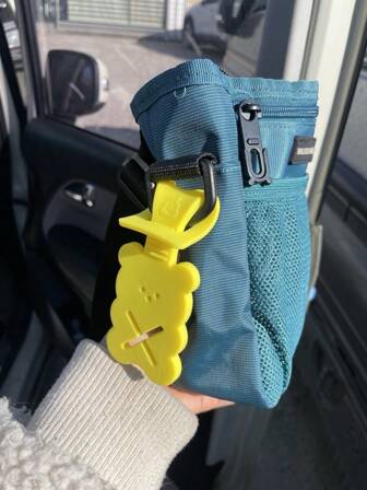 狗屎袋支架，优质垃圾袋支架，适用于牵引绳，狗屎袋分配器，适用于散步跑步自行车配件宠物便便夹