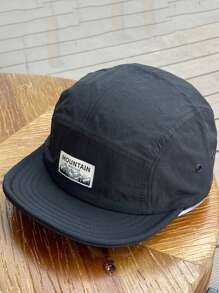 1 Peça Boné de Beisebol Estilo Retro, Borda Macia, Unissex, Impressão de Letra, Decorativo, Proteção UV, Secagem Rápida, Estilo Japonês 2025, Adequado para Primavera, Verão, Outono, Inverno - A - Visão 6