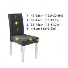 1/2/4 pezzi Coprisedia universali elastici con motivo ondulato beige, adatti per cucina, festa, hotel, ristorante, decorazione della casa
