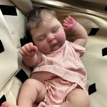 BNNPUU Reborn Doll Girl 19 Inch 48 Cm Soft Cotton Body Lifelike Doll Reborn Babies Looks Like A Real Baby - Multicolor - View 4