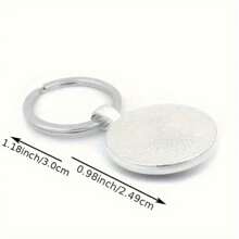 Inspirational Family Keychain Set - Iron Alloy, Simple Style Circular Pendants With Heartfelt Quotes - Perfect Gift For Sisters, Sons, Daughters, Relatives For Birthdays, Christmas, Thanksgiving