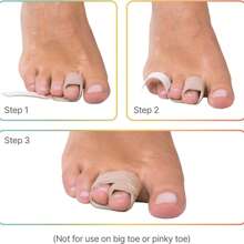 4pcs Reusable Fabric Toe Wrap, Toe Straightener