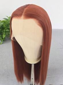 Redwood Wig 13x4 合成蕾丝前假发 预拔无胶长丝直发 女士耐热纤维 自然密度 适合日常派对穿着 26 英寸