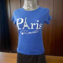 Blusa París Romántico - Moda Parisina con Diseño de Torre Eiffel - Blanco - Ver 2