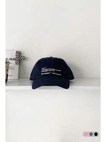 1pc NN Letter Embroidery K-Style Soft Top Baseball Cap, Unisex Adjustable Strap, Casual, Versatile, Suitable For Spring/Summer - N H Baseball Cap - View 7