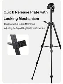 FB Fengbiao FB Lightweight Camera Tripod With Phone Holder, Suitable For DSLR, Mirrorless Cameras, Live Streaming, Outdoor Photography, Portable And Stable Tripod Stand