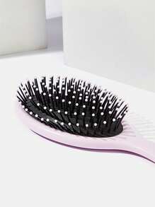 Anti Frizz Cushion Hair Brush1pcMediumPlasticMinimalistOvalMatteDry & Wet Use Hair Comb For Women Mom, Hair Brush, Comb, Hair Tools, Hair Products And Accessories For Barber Salon Beauty Travel Essentials, Back To School, Travel Holiday Essentials, Hair Accessories For Women,Brush,Hair Brushes,Edge Brush,Brush Hair,Hair Comb,Comb Hair,Detangling Brush,Ball Brush,Mini Hair Brush,Hair Brush Set,Wooden Comb,Hair Brush, Brush, Comb, Slick Back Brush, Hairbrush, Edge Brush, Brush Hair, Hair Comb, Hair Brush Set, Comb Hair, Mini Hair Brush, Detangling Brush, Hair Brushes, Hair Products, Hair Tools, Hair Stuff, Hair Care, Curly Hair Brush, Barber, Barber Accessories, Hairdressing Equipment,Travel Essentials,Hairstyle,Hairdressing - Pink - View 4