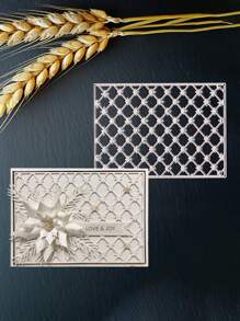 Creative Grid Metal Cutting Dies, DIY Scrapbooking Album And Embossing Stencil, Greeting Card Making Tool, Card Paper Cutting Crafts ,Gift Card Making Template Die Cuts