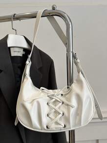 2024 New Wrinkled Cloud Design Handbag, Versatile Casual Tote Bag, Crescent-Shaped Clutch Purse For Women