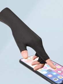 قفازات UV أظافر مع مصباح UV، قفازات جل للأظافر، قفازات نصف الأصابع مرنة، قفازات وقاية الأصابع البرة الصيفية من أشعة UV للبنات