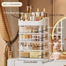 Brand New Elegant Makeup Organizer Drawer Box, Large Storage Space With Pullout Drawers, Available In 2 Colors And Multiple Sizes