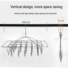 1 set van 20 haken, 30 hangers - Multifunctioneel hangerrek voor het opbergen van bh's, vesten, vlekbestendig droogrek geschikt voor het ophangen van lingerie, sokken, ondergoed