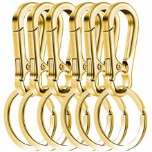4/6/10pcs Durable Metal Carabiners Keychains - Carabiners, Metal Keychains With Convenient Keyring And Keychain Pouch, Sturdy Clips And Car Key Hooks - Carabiner - View 8