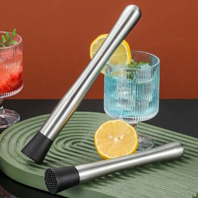 Kitchen Bar Stirrer For S - Stainless Steel Bar Old Fashioned Pureeing Ice Crusher For Lemonade Fruit SHome Bar Accessories - For Making Delicious Mojitos And Other Fruit Drinks!, Gift For Father