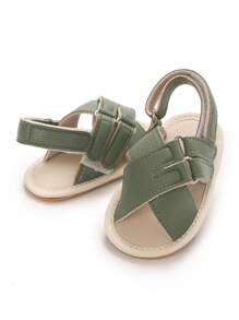 Sandálias de Verão Antideslizantes e Macias para Bebês, Sapatos Pré-Andadores para Bebês