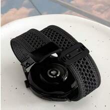 22 毫米运动休闲编织尼龙磁性表带，兼容三星 Galaxy Watch 7 6 5 4 40 毫米 44 毫米 / Watch 5 Pro 45 毫米 / Galaxy Watch 4 Classic 42 毫米 46 毫米 43 毫米 47 毫米 / Watch 3 / Active 2，男女通用 - 22mm - 查看 1