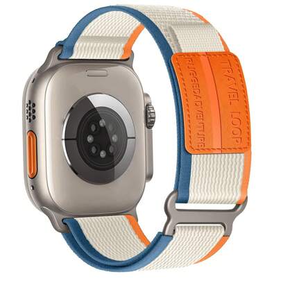 Banda de nailon tipo senda compatible con la correa del de 49mm, 46mm, 45mm, 44mm, 42mm, 41mm, 40mm, 38mm para hombres y mujeres, correa deportiva trenzada elástica y resistente compatible con iWatch Series Ultra SE 11/10/9/8/7/6/SE/5/4/3/2/1