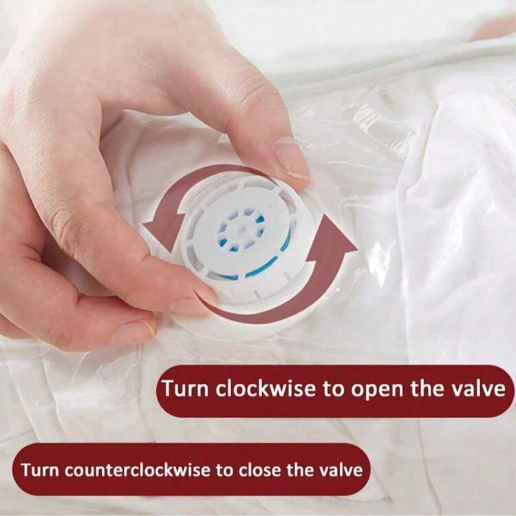 1個 圧縮バッグ、特大キューブ真空圧縮袋衣類・寝具用、80%スペース節約、クローゼット収納や装飾に最適、部屋装飾、ホームデコレーション、寝室、オーガナイザー、ホームストレージ、白Tシャツ、黒パンツ、レディース冬服、ドレス - ホワイト - 見る 6