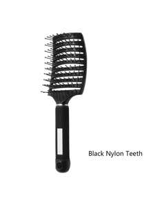 1pc Haarborstel Hoofdhuidmassage Kam Man Haarborstel Nylon Vrouwen Nat Krullend Ontwarren Haarborstel Voor Salon Kapsalon Styling Tools