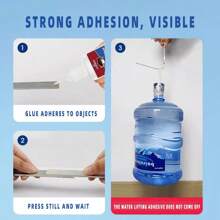 2 piezas/3 piezas Adhesivo multi-funcional de secado rápido WHILIELIFE, resistente a altas/bajas temperaturas, ácidos, álcalis y corrosión, apto para unir metal, plástico, madera y cerámica