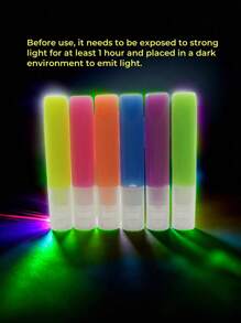6 piezas Lapices fluorescentes que se iluminan en la oscuridad, exposición a luz fuerte los ilumina por la noche para dibujos DIY, pintura y delineado