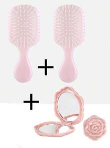 1/2/3pcs Comb, Mini Comb, Wet Dry Ventilated Comb, Combing Curls And Removing Entanglement, A Light Hair Accessories For All Hairstyles, New Year Gift