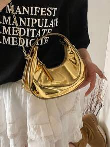 Chic Shoulder Bag For Women, Fashionable Crescent Design, Suitable For Shopping, Parties, Summer - Multicolor - View 20