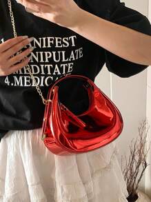 Chic Shoulder Bag For Women, Fashionable Crescent Design, Suitable For Shopping, Parties, Summer - Multicolor - View 17