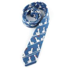 ZONFAZ 1PC Men Fashion Linen Ties Skinny 6cm Necktie Cartoon Animal Pattern Design Wedding Party Clothing Accessories Men Necktie - Multicolor - View 4