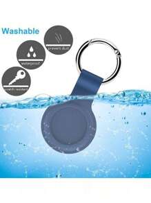 1 个保护壳与 Apple Airtag/Airtags 兼容 - 追踪器硅胶保护壳、定位和防丢失硅胶壳 - 兼容 Apple Airtag 用户 - 适合日常使用 - 送给科技爱好者的绝佳礼物，使用这款硅胶 Airtag 支架保护您的 AirTags 并隐藏起来！