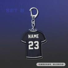 Soccer Jersey Custom Acrylic Keychain Sports Fans Gift For Kids Sports Sports Team Gift Custom Keychain Bag Tag,Unique Double-Sided Design, Suitable For Fans' Personalized Decoration Keychain Pendant, Birthday Custom Gift, Christmas Custom Gift