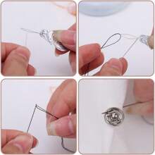 طقم خياطة صغير فاخر للسفر - حزمة إصلاح طارئة محمولة مع خيوط ، مقصات حادة ، إبر يدوية وإكسسوارات إضافية للمبتدئين ، المسافرين ، الفنادق ، الجمعيات الخيرية والمشردين ، مدمج ، خفيف ، سهل الاستخدام (لون عشوائي)