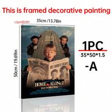 1/6Pcs Home Alone - Movie Posters Wall Arts - 90's Movie Posters - Canvas Wall Decorate - Home Alone Movie Poster For Living Room Bedroom Decor Gifts Birthday Graduation