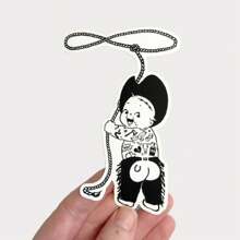 Kewpie Cowboy Vinyl Sticker, For Laptop, Car, Luggage, Skateboard & More - Perfect For Teens, Adults, Creative Decor & Gifting,School Supplies,Back To School