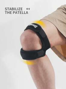 GOUNOD Sports Double Knee Patella Tendon Support Pad Protector Open Knee Strap Band Stabilizer Knee Strap Brace - Multicolor - View 7